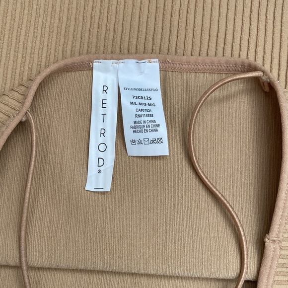 [M/L] Scuplt Knit Cami Top | Tan - Picture 3 of 4